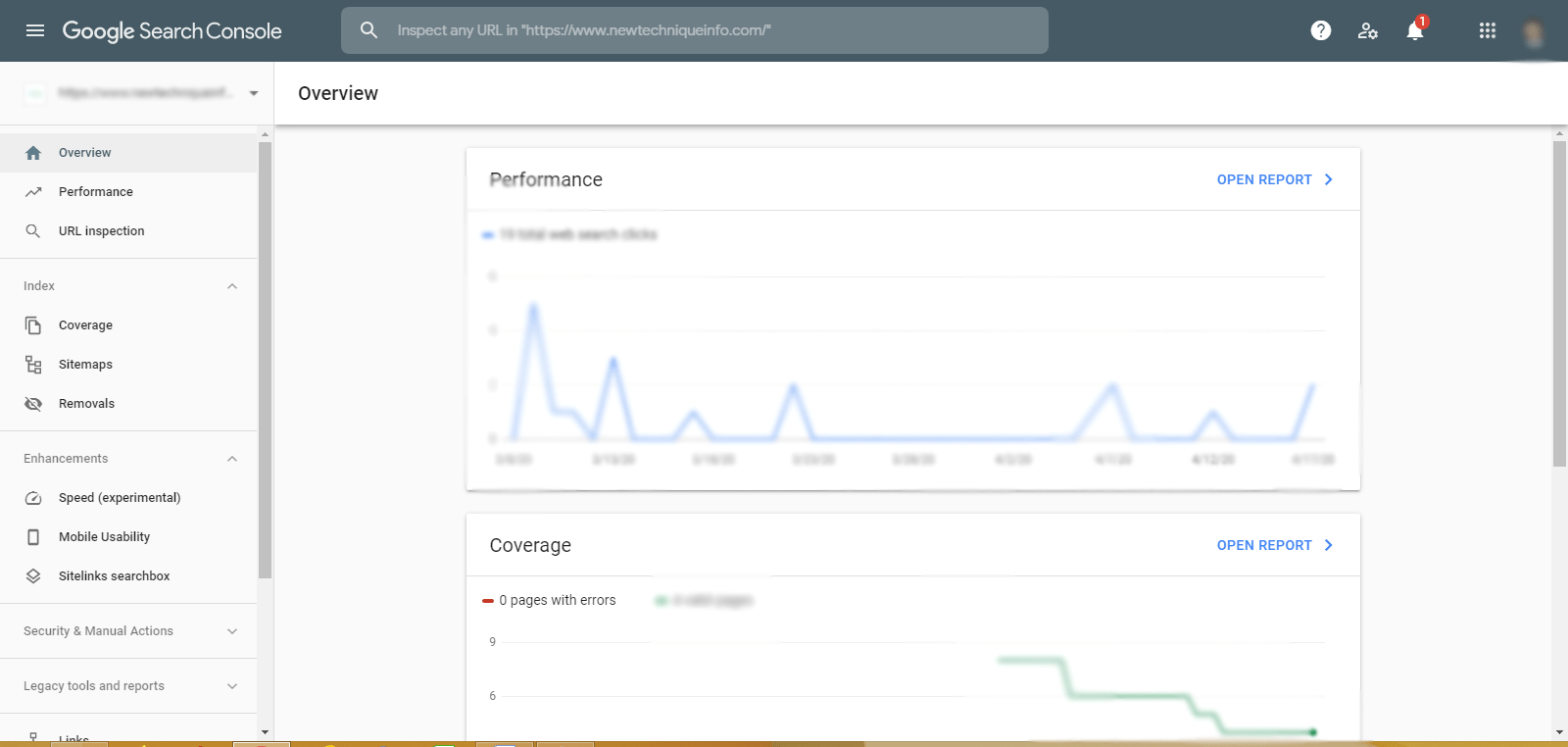 google search console newtechniqueinfo